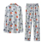tennessee titans long pajama set personalized ribbon florals navy best selling.webp