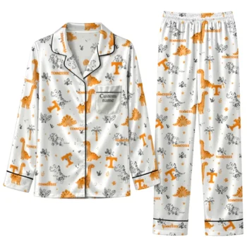 Tennessee Volunteers Long Pajama Set Personalized Character Scatter Best Selling