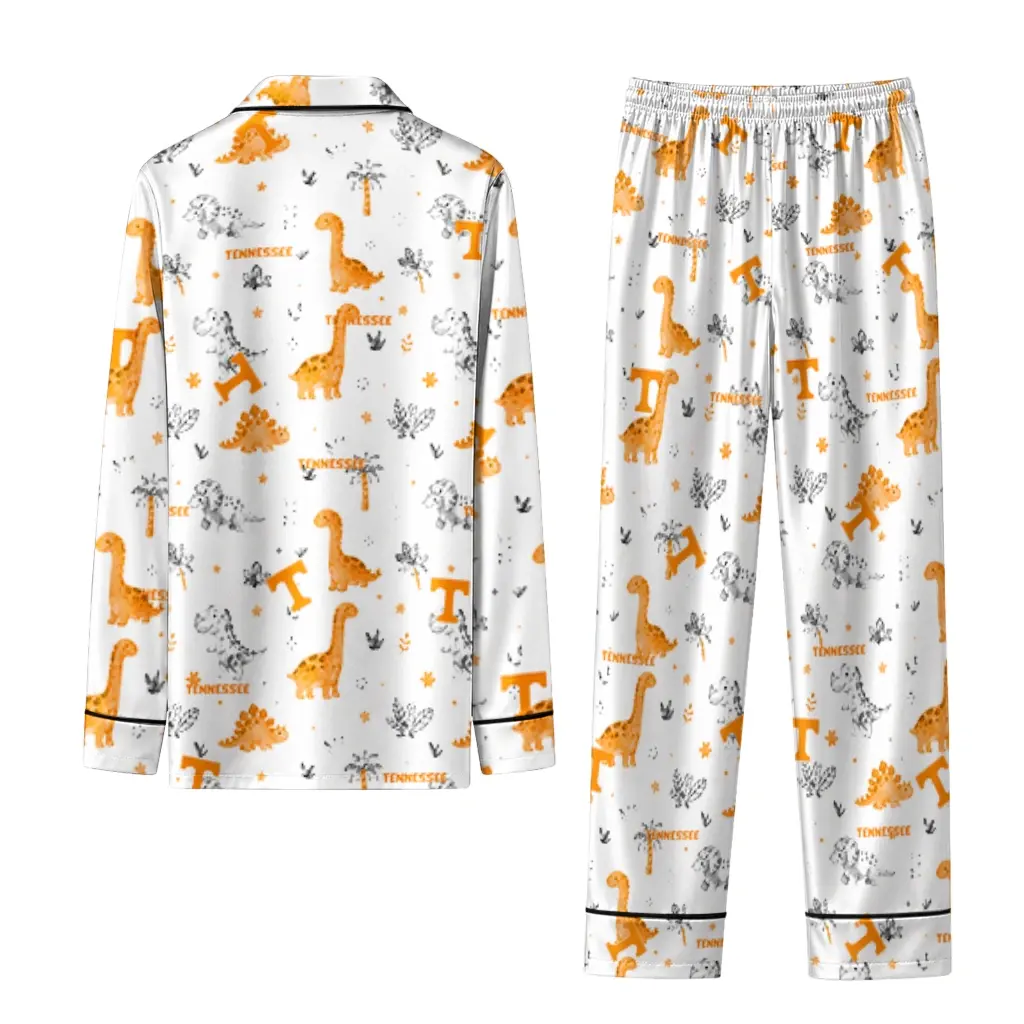 Tennessee Volunteers Long Pajama Set Personalized Character Scatter Fashion Forward Tennessee Volunteers Long Pajama Set Personalized Character Scatter Fashion Forward