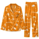 Tennessee Volunteers Long Pajama Set Personalized Cloud Stars Orange Best Selling