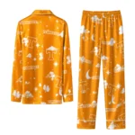Tennessee Volunteers Long Pajama Set Personalized Cloud Stars Orange Best Selling