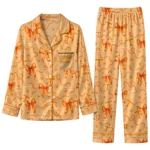 Tennessee Volunteers Long Pajama Set Personalized Ribbon Chains Orange Best Selling
