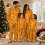 Tennessee Volunteers Long Pajama Set Personalized Snack Scatter Orange Best Selling