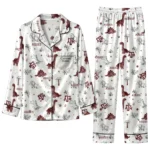 Texas Am Aggies Long Pajama Set Custom Character Scatter Best Selling