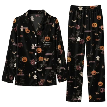 Texas Am Aggies Long Pajama Set Custom Icon Confetti Black Best Selling