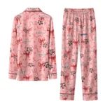 Texas Am Aggies Long Pajama Set Custom Ribbon Chains Maroon Best Selling