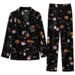 texas rangers long pajama set customized icon confetti black best selling.webp