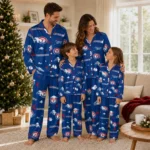 Texas Rangers Long Pajama Set Personalized Cloud Stars Blue Best Selling