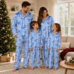 texas rangers long pajama set personalized ribbon chains blue best selling.webp