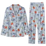 texas rangers long pajama set personalized ribbon florals blue best selling.webp