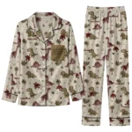 Texas State Bobcats Long Pajama Set Custom Character Scatter Best Selling