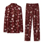Texas State Bobcats Long Pajama Set Custom Heart Charms Maroon Best Selling