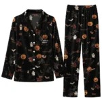 Texas State Bobcats Long Pajama Set Custom Icon Confetti Black Best Selling