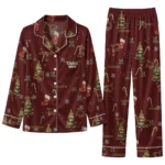 Texas State Bobcats Long Pajama Set Custom Sprig Scatter Maroon Best Selling