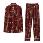 Texas State Bobcats Long Pajama Set Custom Sprig Scatter Maroon Best Selling