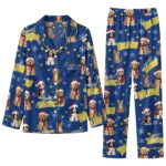 Toledo Rockets Long Pajama Set Custom Animal Scatter Blue Best Selling