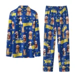 Toledo Rockets Long Pajama Set Custom Animal Scatter Blue Best Selling