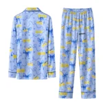 Toledo Rockets Long Pajama Set Custom Ribbon Chains Blue Best Selling