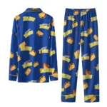Toledo Rockets Long Pajama Set Custom Snack Scatter Blue Best Selling
