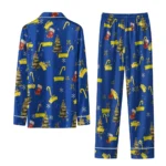 Toledo Rockets Long Pajama Set Custom Sprig Scatter Blue Best Selling