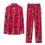 Toronto Raptors Long Pajama Set Customized Sprig Scatter Red Best Selling