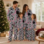 Toronto Raptors Long Pajama Set Personalized Character Scatter Best Selling