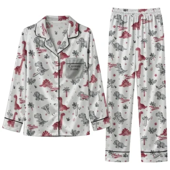 Troy Trojans Long Pajama Set Personalized Character Scatter Best Selling