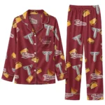 Troy Trojans Long Pajama Set - Personalized Snack Scatter Red 1 Troy Trojans Long Pajama Set Personalized Snack Scatter Red Best Selling