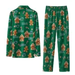Tulane Green Wave Long Pajama Set Customized Candy Scatter Green Best Selling