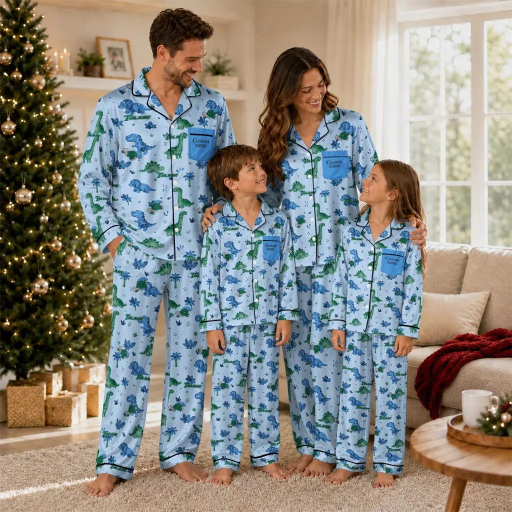 Tulane Green Wave Long Pajama Set Customized Character Scatter Latest Model Tulane Green Wave Long Pajama Set Customized Character Scatter Latest Model