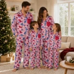 Tulsa Golden Hurricane Long Pajama Set Custom Character Scatter Best Selling