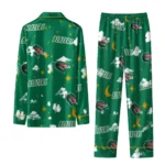 Uab Blazers Long Pajama Set Personalized Cloud Stars Green Best Selling