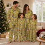 Ucf Knights Long Pajama Set Custom Animal Scatter Gold Best Selling