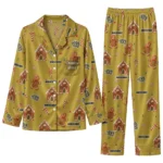 Ucf Knights Long Pajama Set Custom Candy Scatter Gold Best Selling