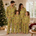 Ucf Knights Long Pajama Set Custom Candy Scatter Gold Best Selling