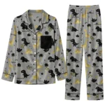Ucf Knights Long Pajama Set Custom Character Scatter Best Selling