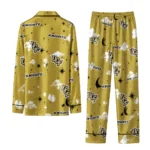 Ucf Knights Long Pajama Set Custom Cloud Stars Gold Best Selling