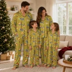 Ucf Knights Long Pajama Set Custom Snack Scatter Gold Best Selling