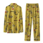 Ucf Knights Long Pajama Set Custom Sprig Scatter Gold Best Selling