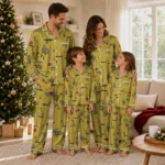 Ucf Knights Long Pajama Set Custom Sprig Scatter Gold Best Selling
