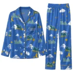 Ucla Bruins Long Pajama Set Customized Cloud Stars Blue Best Selling