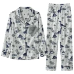 Uconn Huskies Long Pajama Set Custom Character Scatter Best Selling