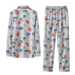 Uconn Huskies Long Pajama Set Custom Ribbon Florals Blue Best Selling