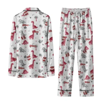 Umass Minutemen Long Pajama Set Customized Character Scatter Fashion Forward