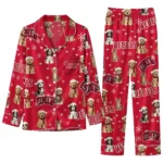Unlv Rebels Long Pajama Set Personalized Animal Scatter Red Best Selling