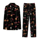 Unlv Rebels Long Pajama Set Personalized Icon Confetti Black Best Selling