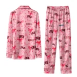 Unlv Rebels Long Pajama Set Personalized Ribbon Chains Red Best Selling