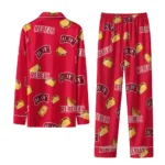 Unlv Rebels Long Pajama Set Personalized Snack Scatter Red Best Selling