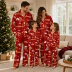 Usc Trojans Long Pajama Set Personalized Cloud Stars Red Best Selling