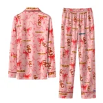 Usc Trojans Long Pajama Set Personalized Ribbon Chains Red Best Selling